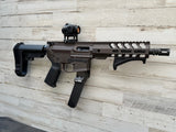 Short Glock / AR-9 / AK-9 / PCC Security Locking Billet Aluminum Wall Mount